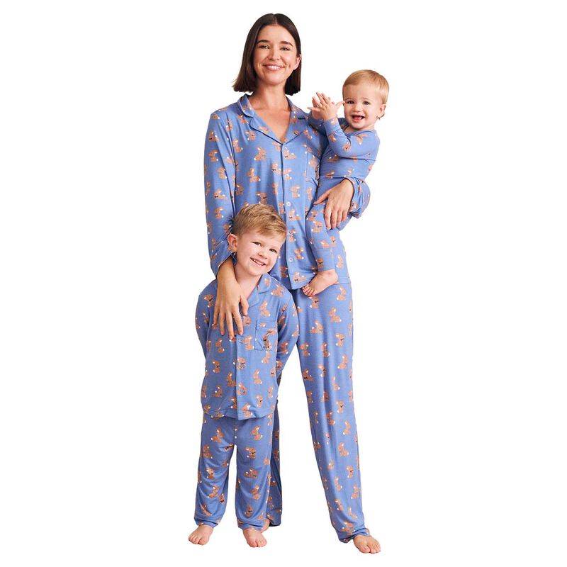 Huxbaby Women's Vintage Blue Bunny PJ Set image number 0